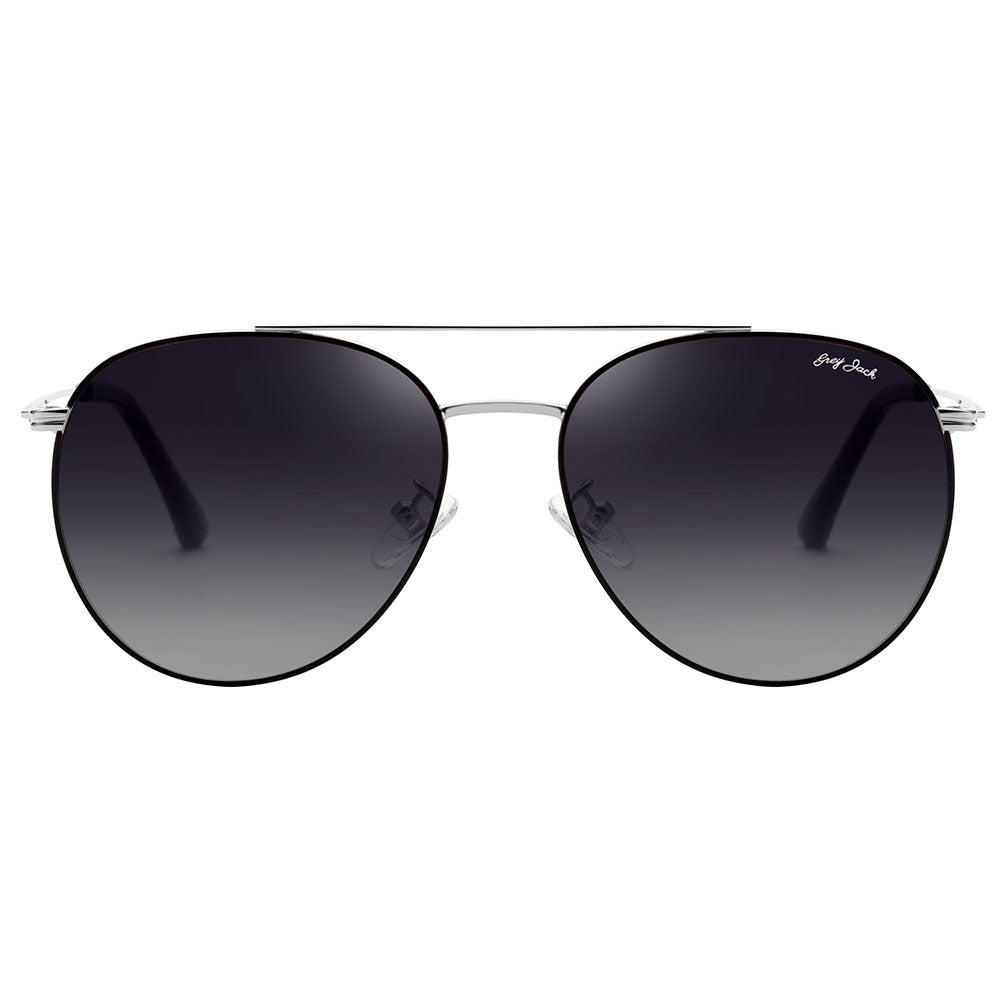 Silver Black Frame Double Black Lens