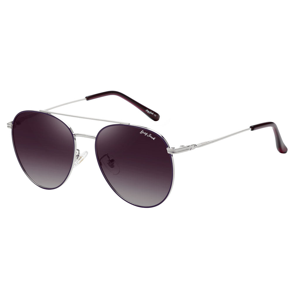 Silver Frame Purple Lens