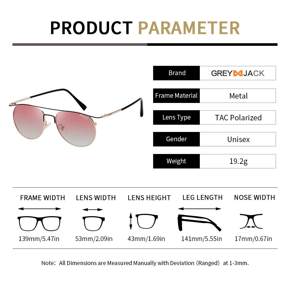 Black Gold Frame Gradient Pink Lens