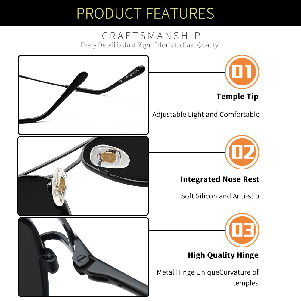 Black Frame Black Lens