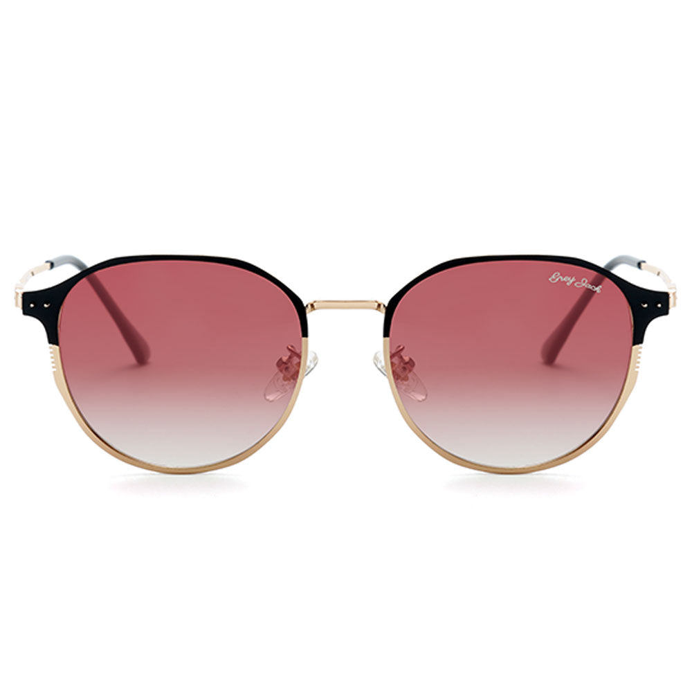 Gold Black Frame Gradient Pink Lens