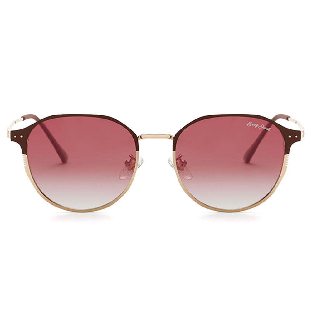 Gold Coffee Frame Gradient Pink Lens
