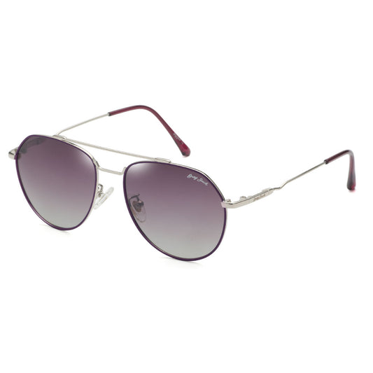 Silver Purple Frame Double Purple Lens
