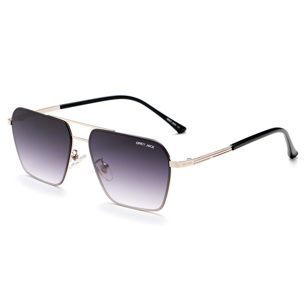 Gold Frame Double Black Lens