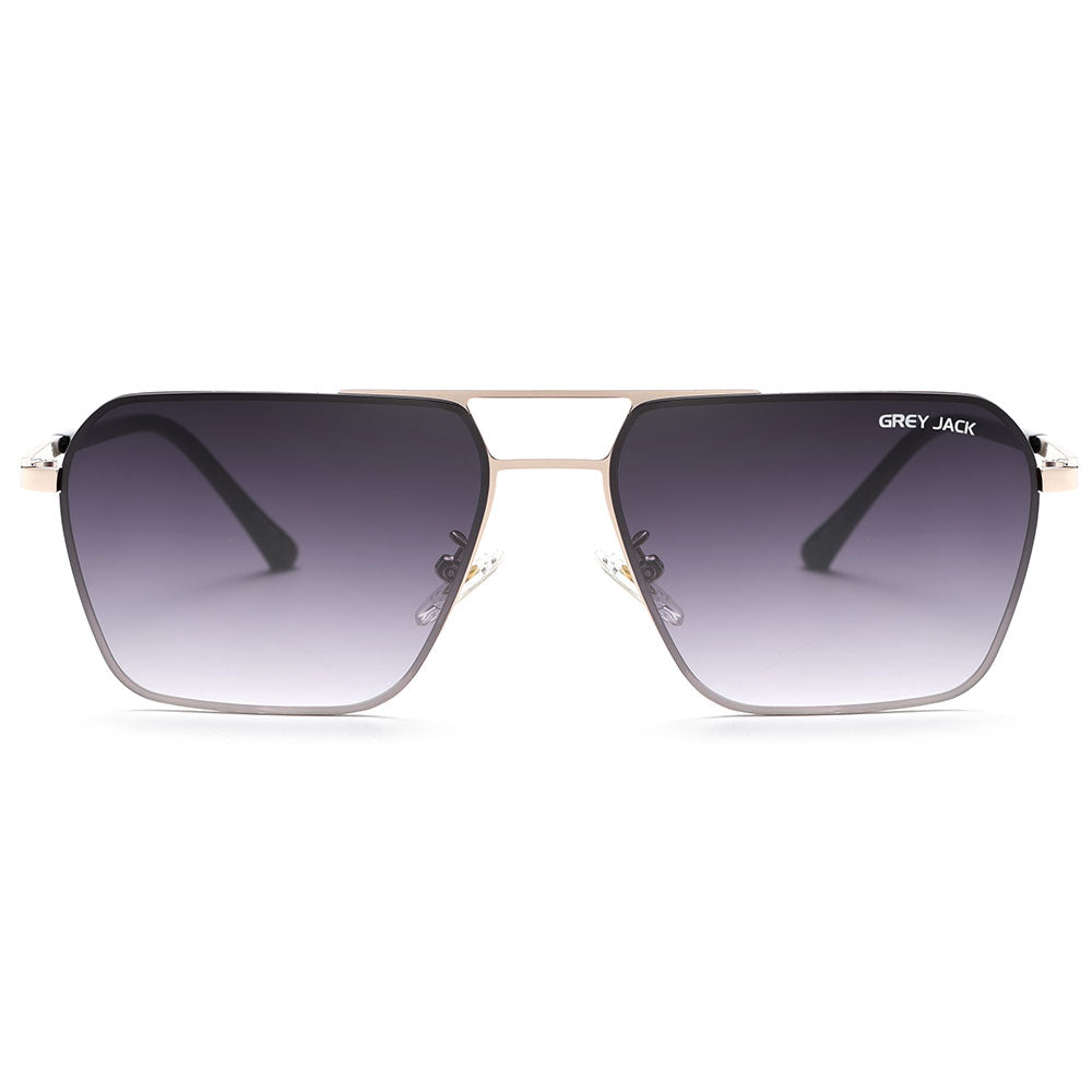 Gold Frame Double Black Lens