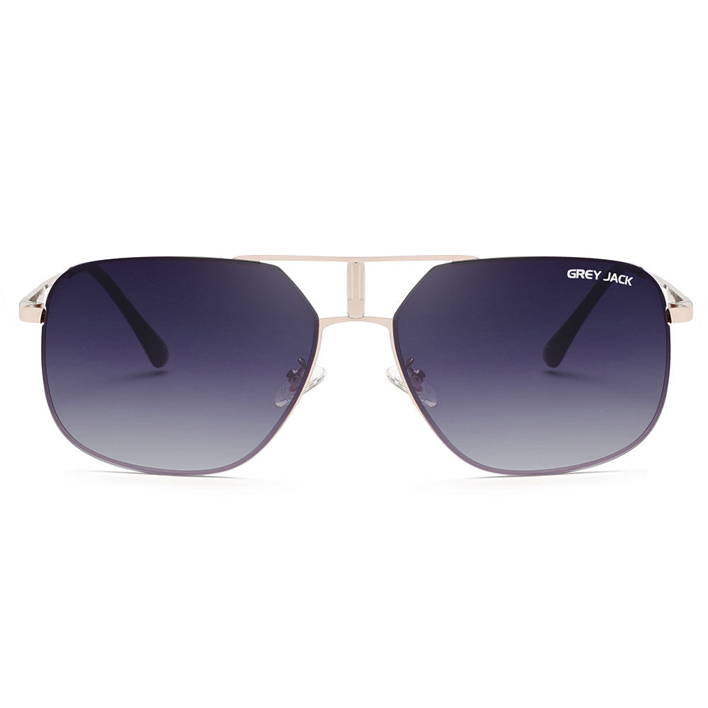 Gold Frame Double Black Lens