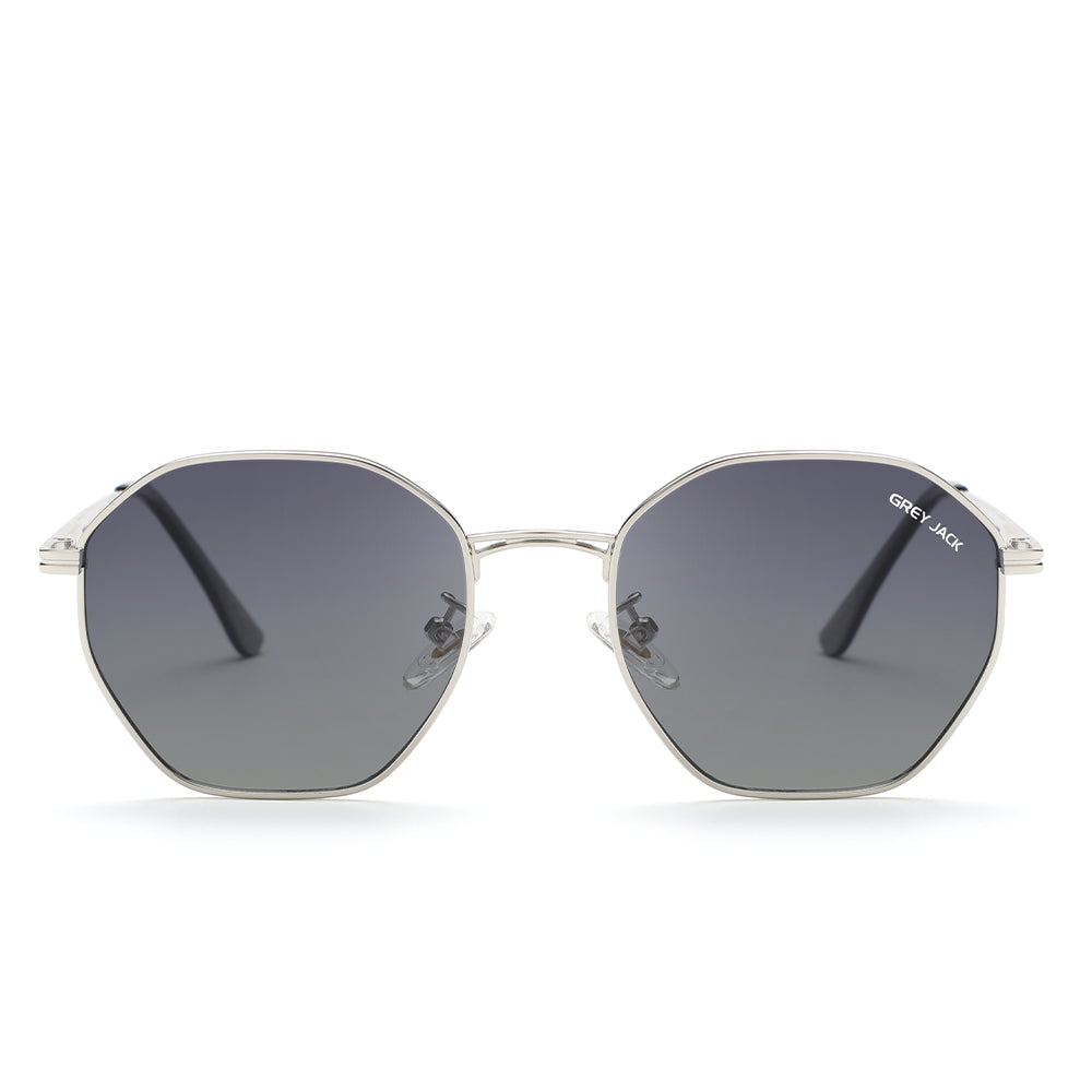 Silver Frame Double Blue Lens