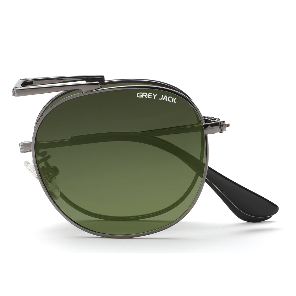 Gun Frame Double Green Lens