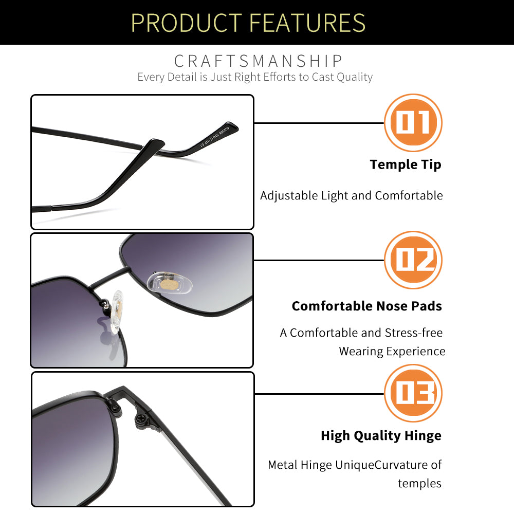 Black Frame Double Black Lens