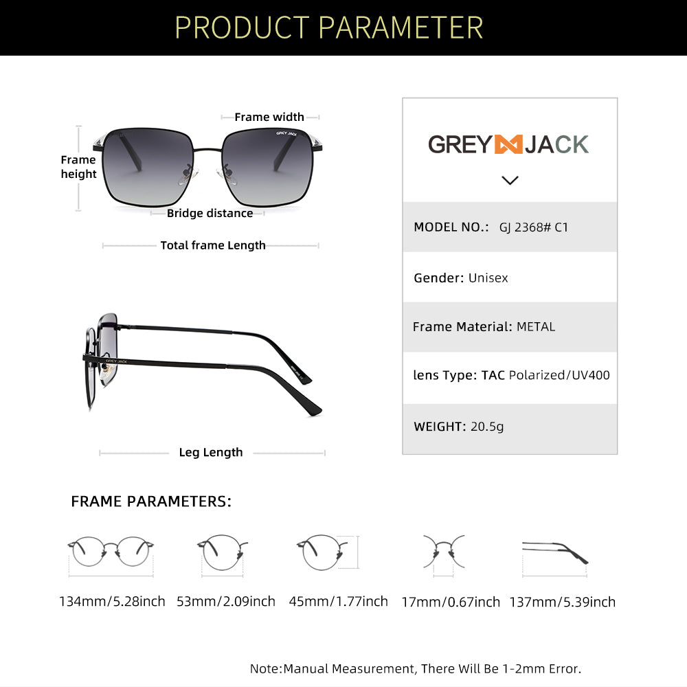 Black Frame Double Black Lens