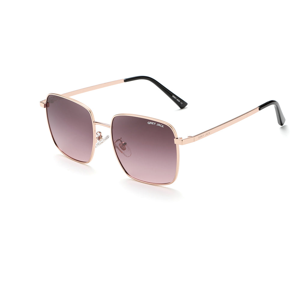 Gold Frame Double Purple Lens
