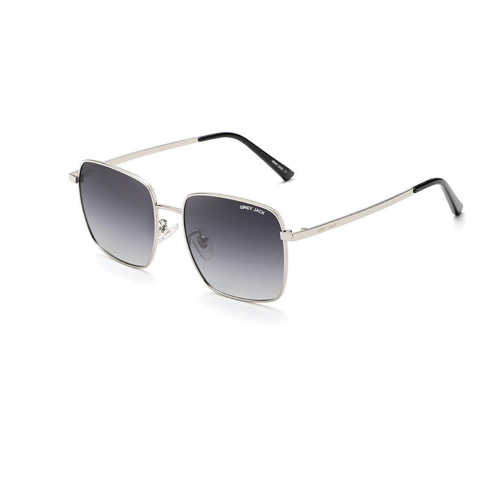 Silver Frame Double Black Lens