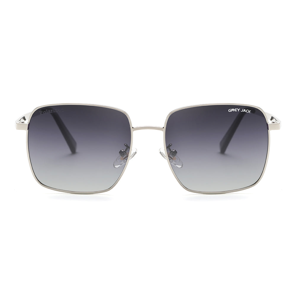 Silver Frame Double Black Lens