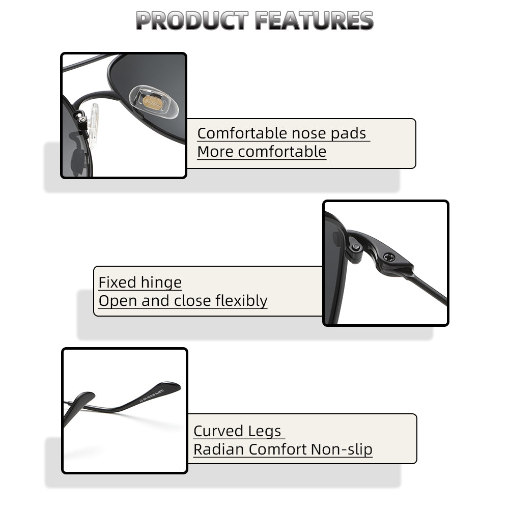 Black Frame Black Lens