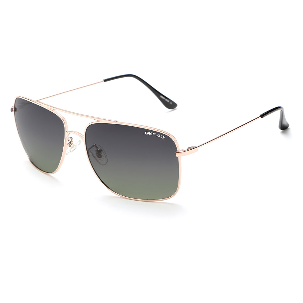 Gold Frame Double Green Lens