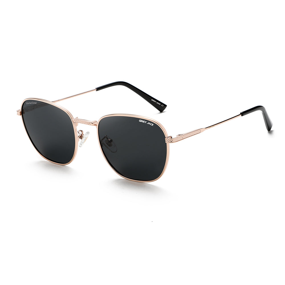 Gold Frame Black Lens
