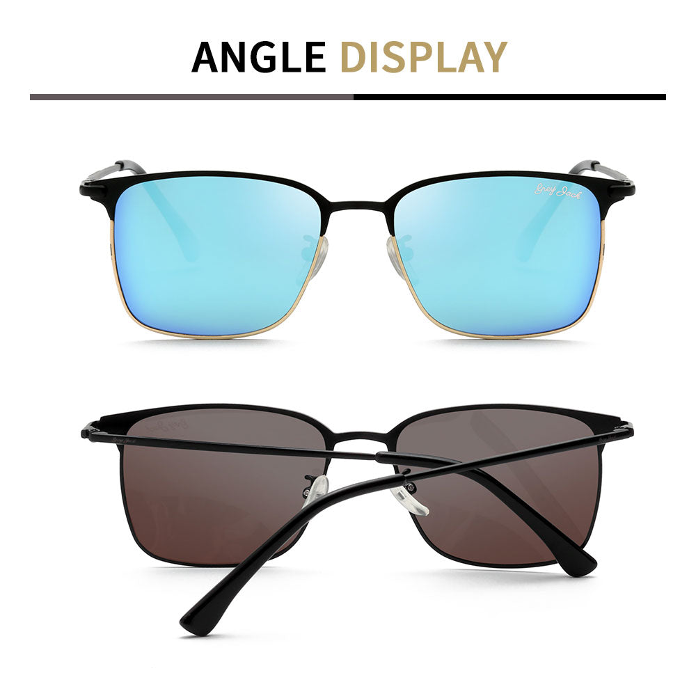 Black(Gold) Frame Ice Blue Lens