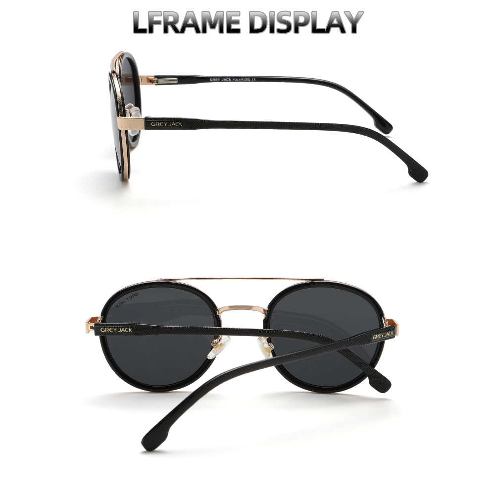 Gold Black Frame Black Lens