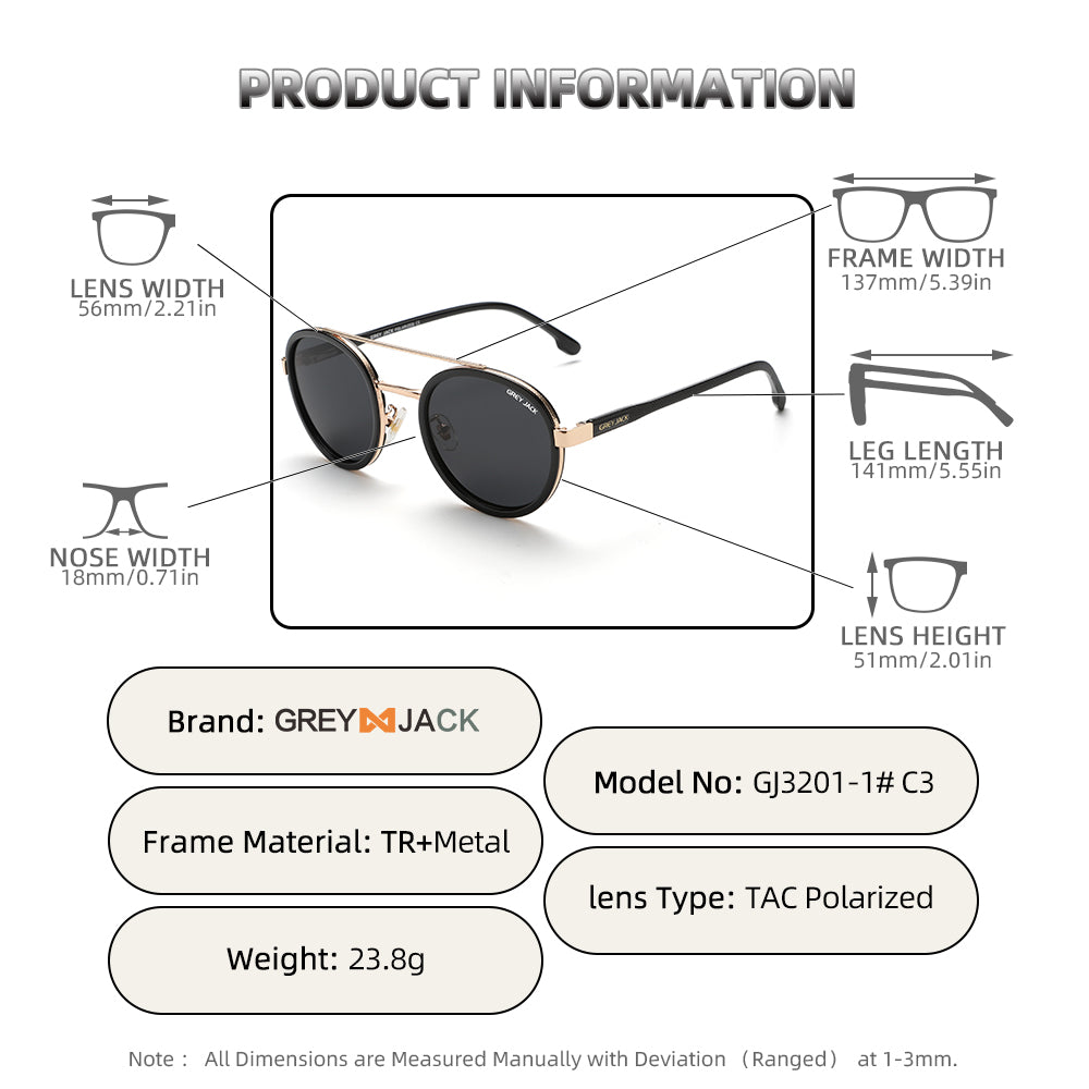 Gold Black Frame Black Lens