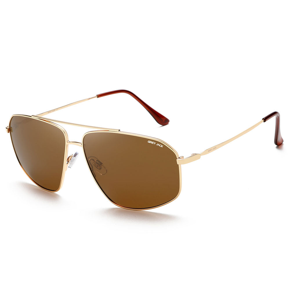 Gold Frame Brown Lens