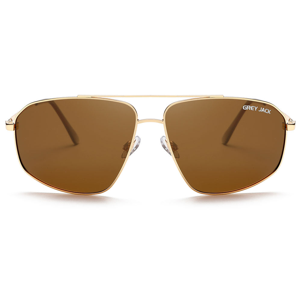 Gold Frame Brown Lens