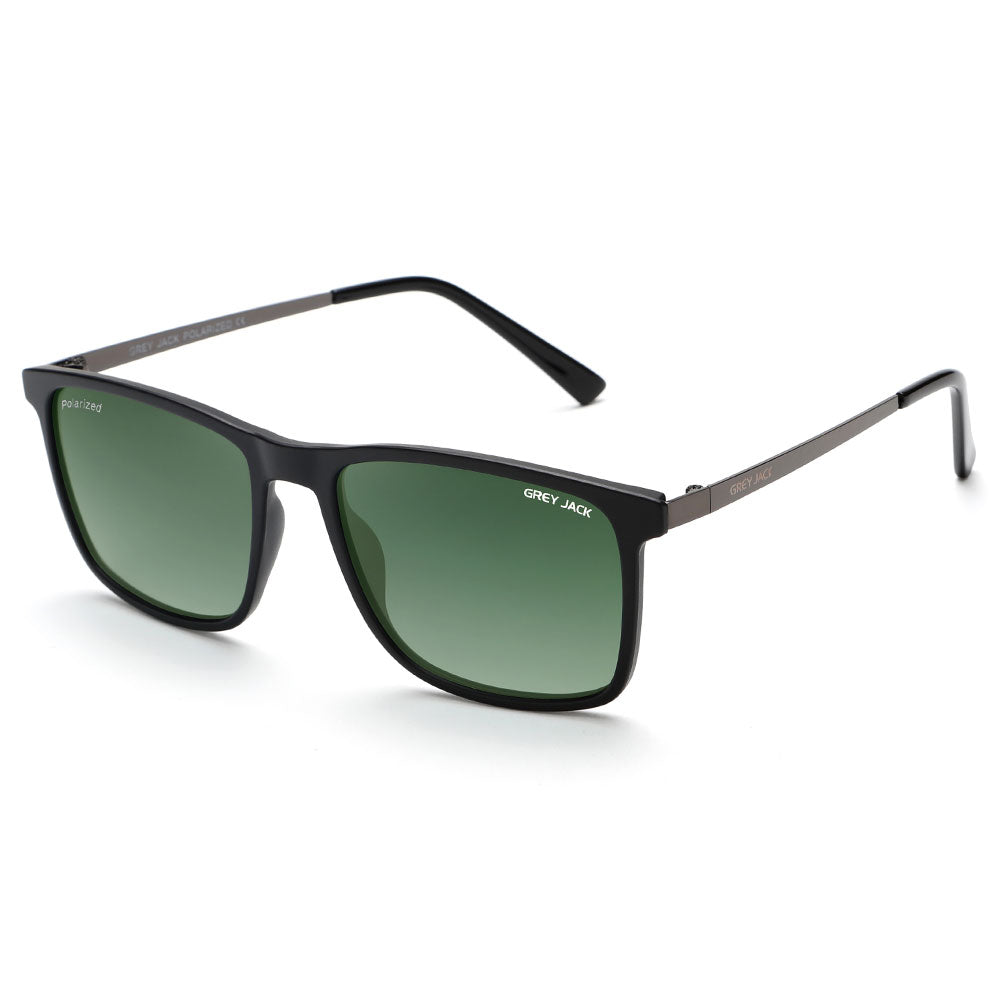 Matte Black Gun Frame Double Green Lens