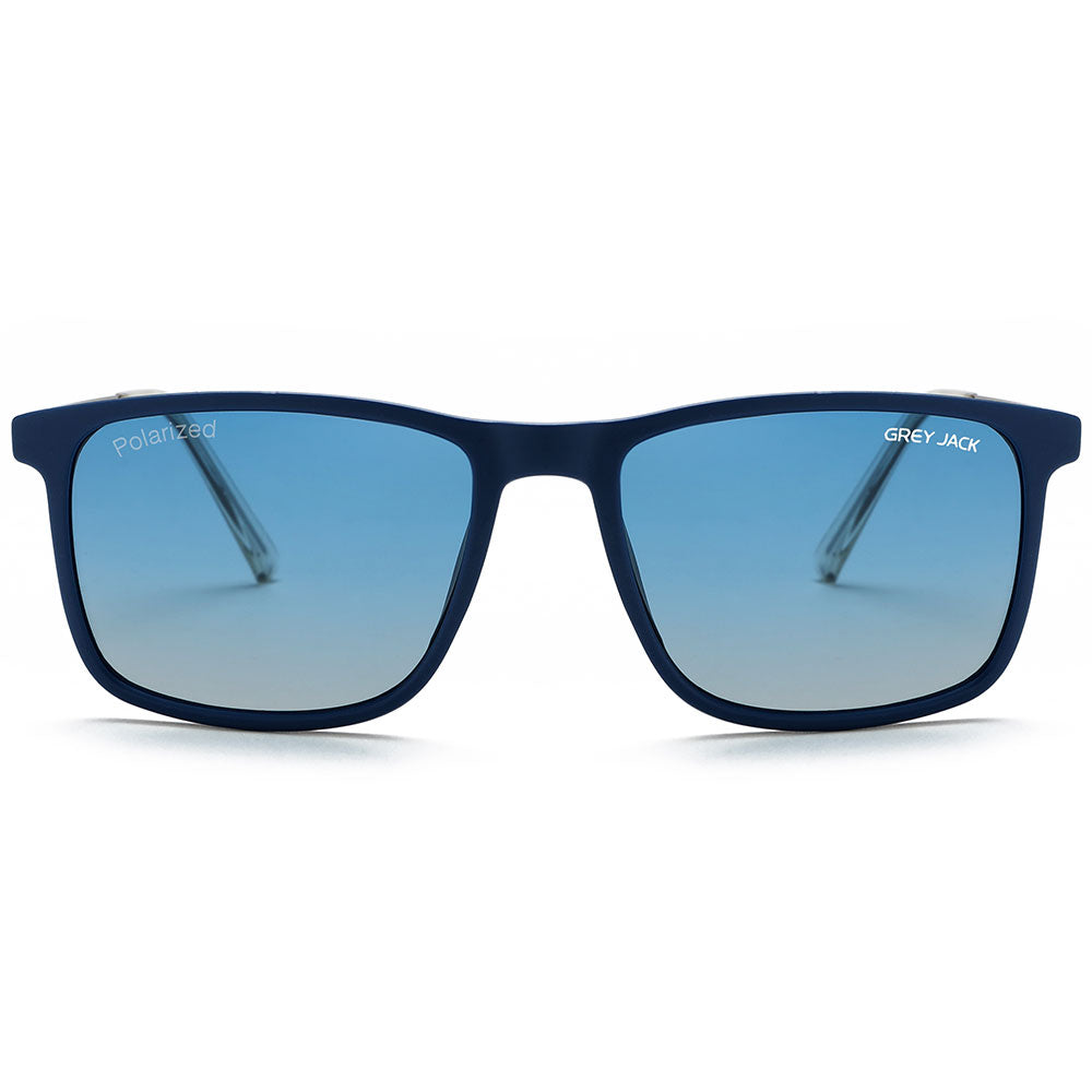 Matte Blue Gun Frame Double Blue Lens