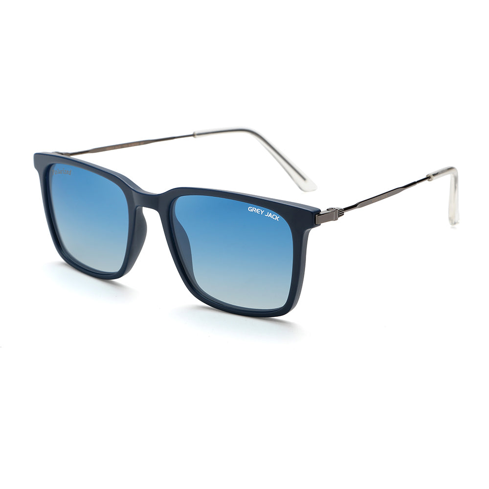 Matte Blue Gun Frame Double Blue Lens