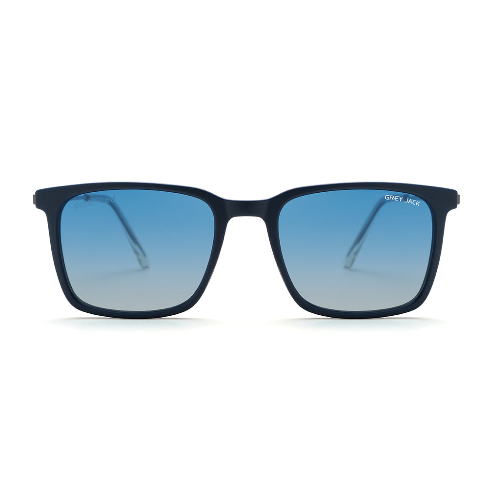 Matte Blue Gun Frame Double Blue Lens