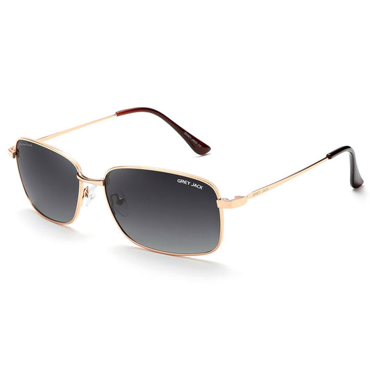 Golden Frame Double Black Lens