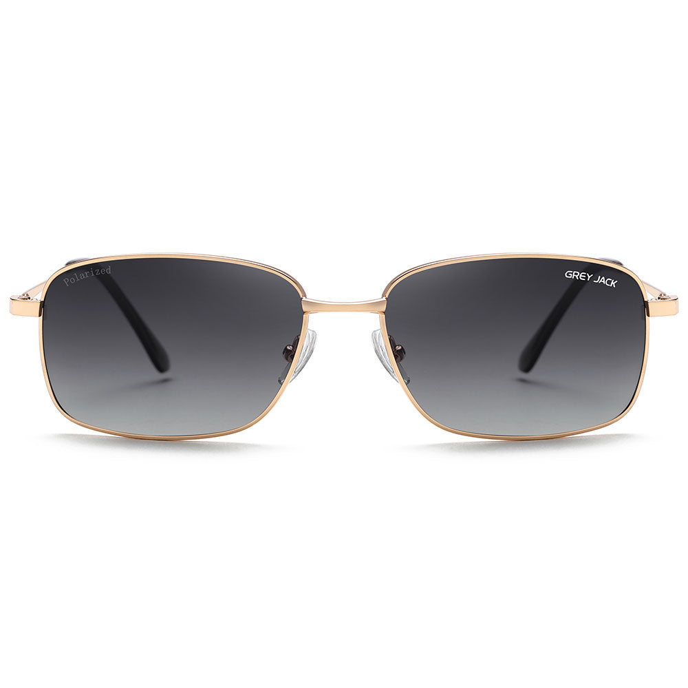 Golden Frame Double Black Lens
