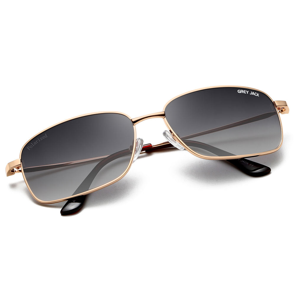 Golden Frame Double Black Lens