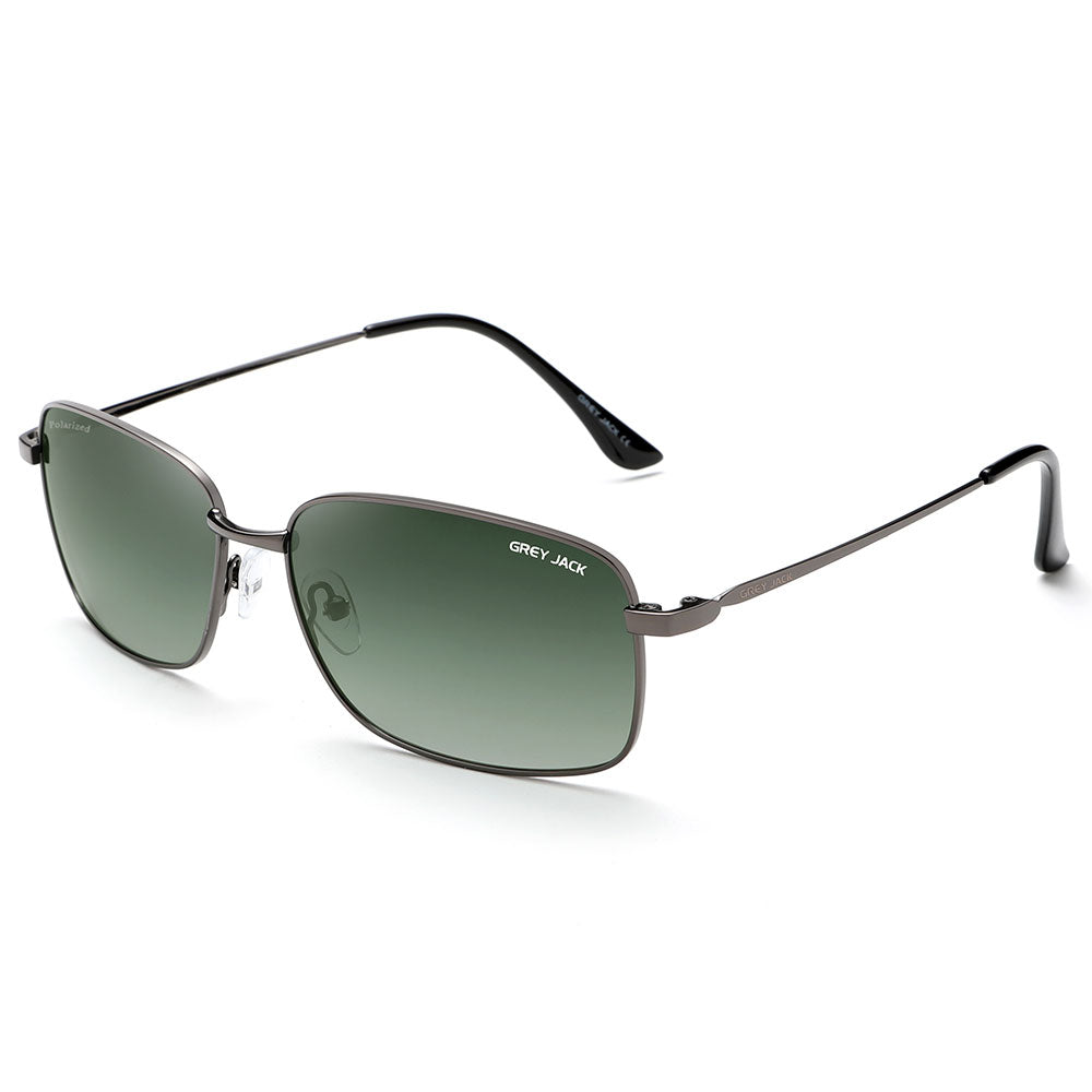 Grey Frame Double Green Lens