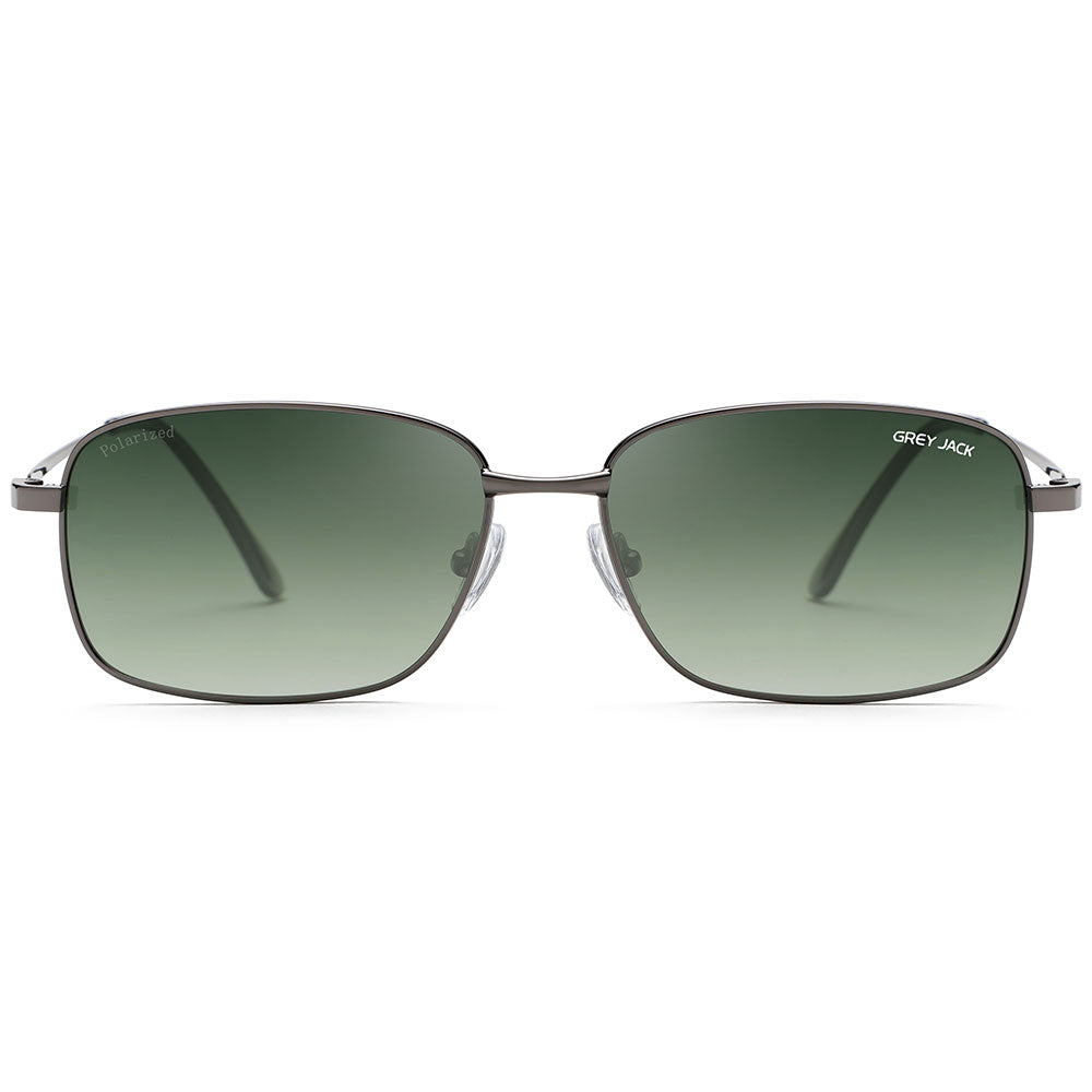 Grey Frame Double Green Lens