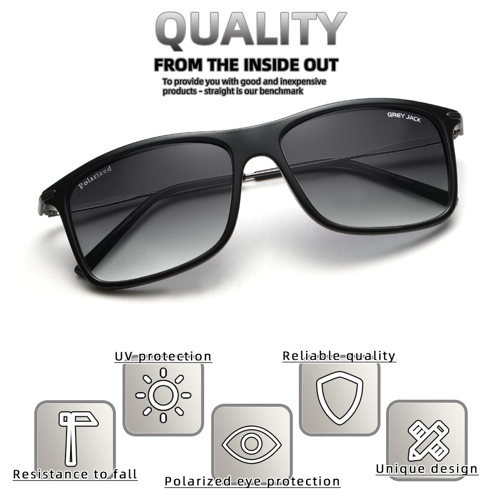 Shine Black Gun Frame Black Lens