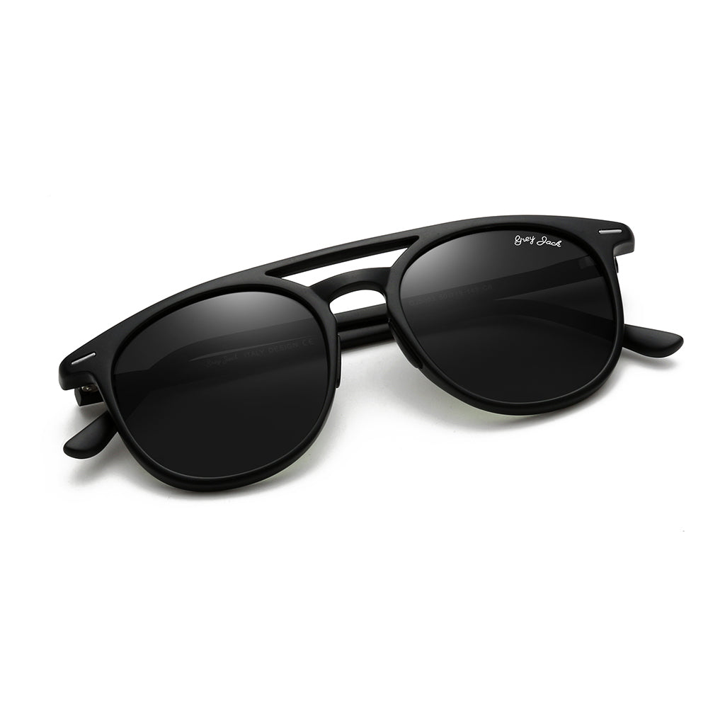 Matte Black Frame Black Lens