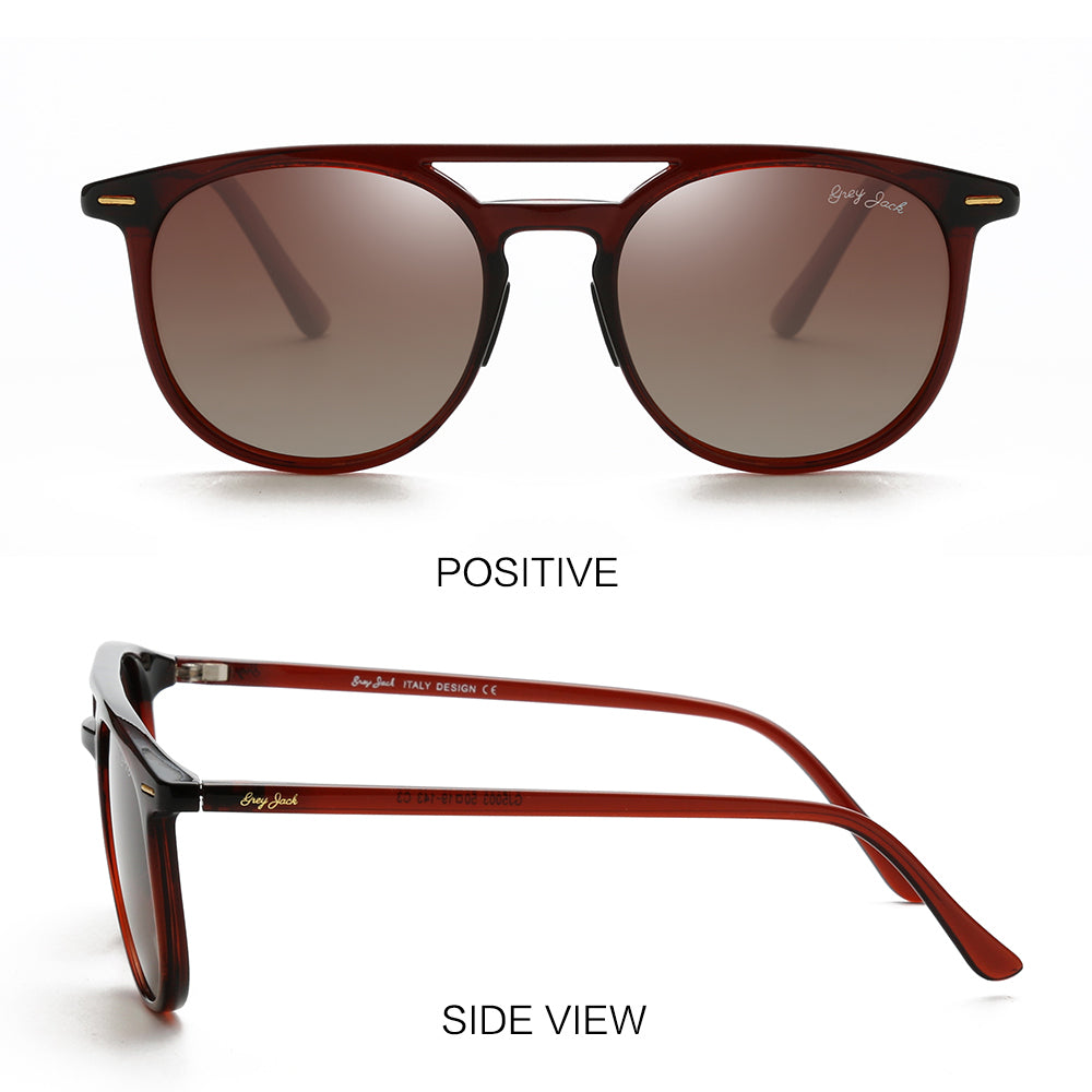 Brown Frame Double Brown Lens
