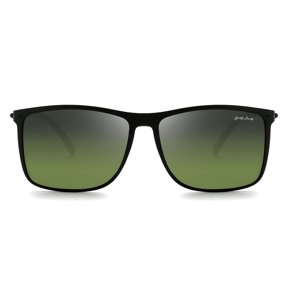 Matte Black Frame Double Green Lens