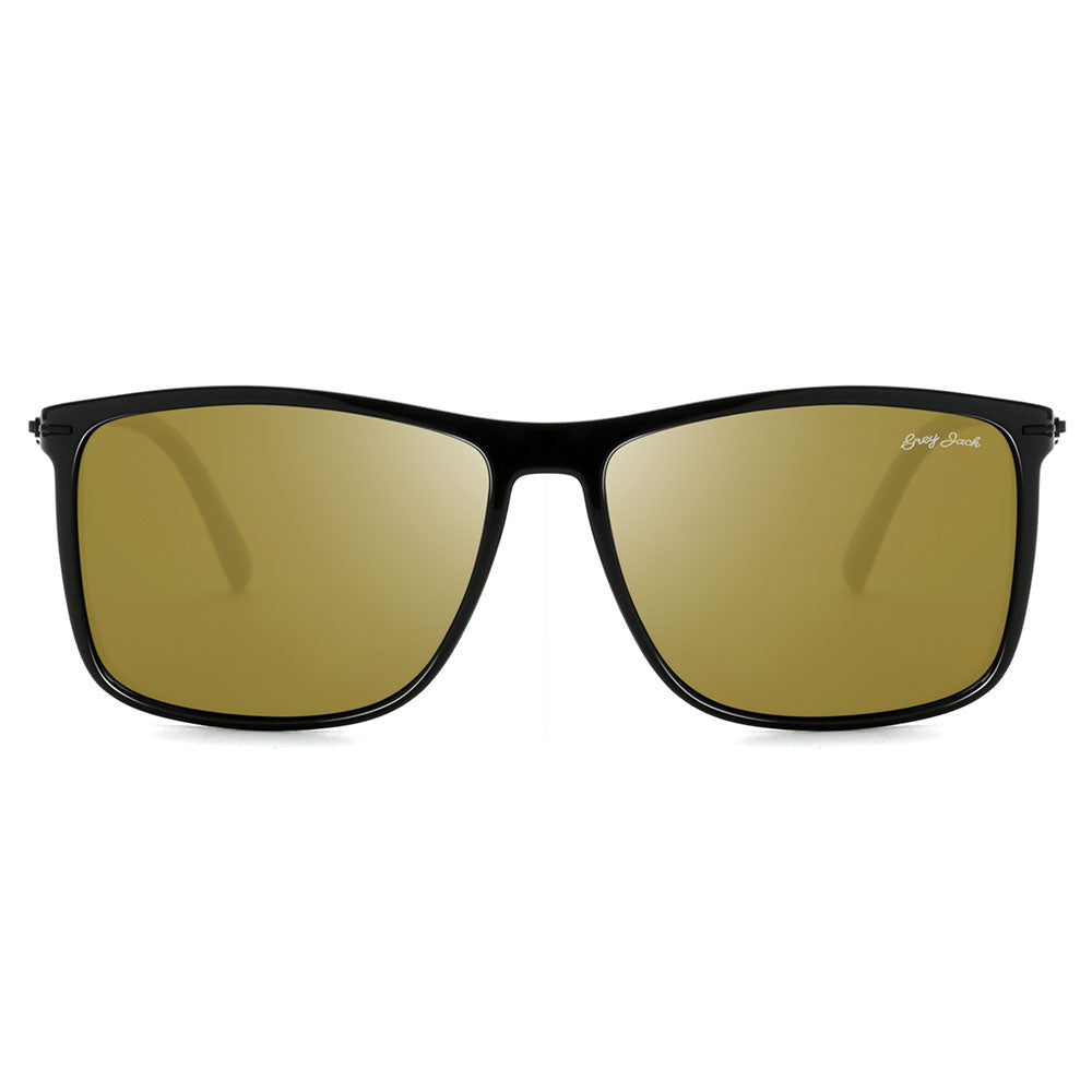 Shine Black Frame Gold Lens
