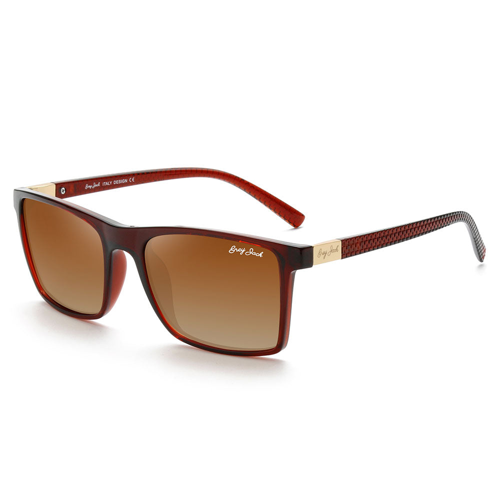Shine Brown Gold Frame Double Brown Lens