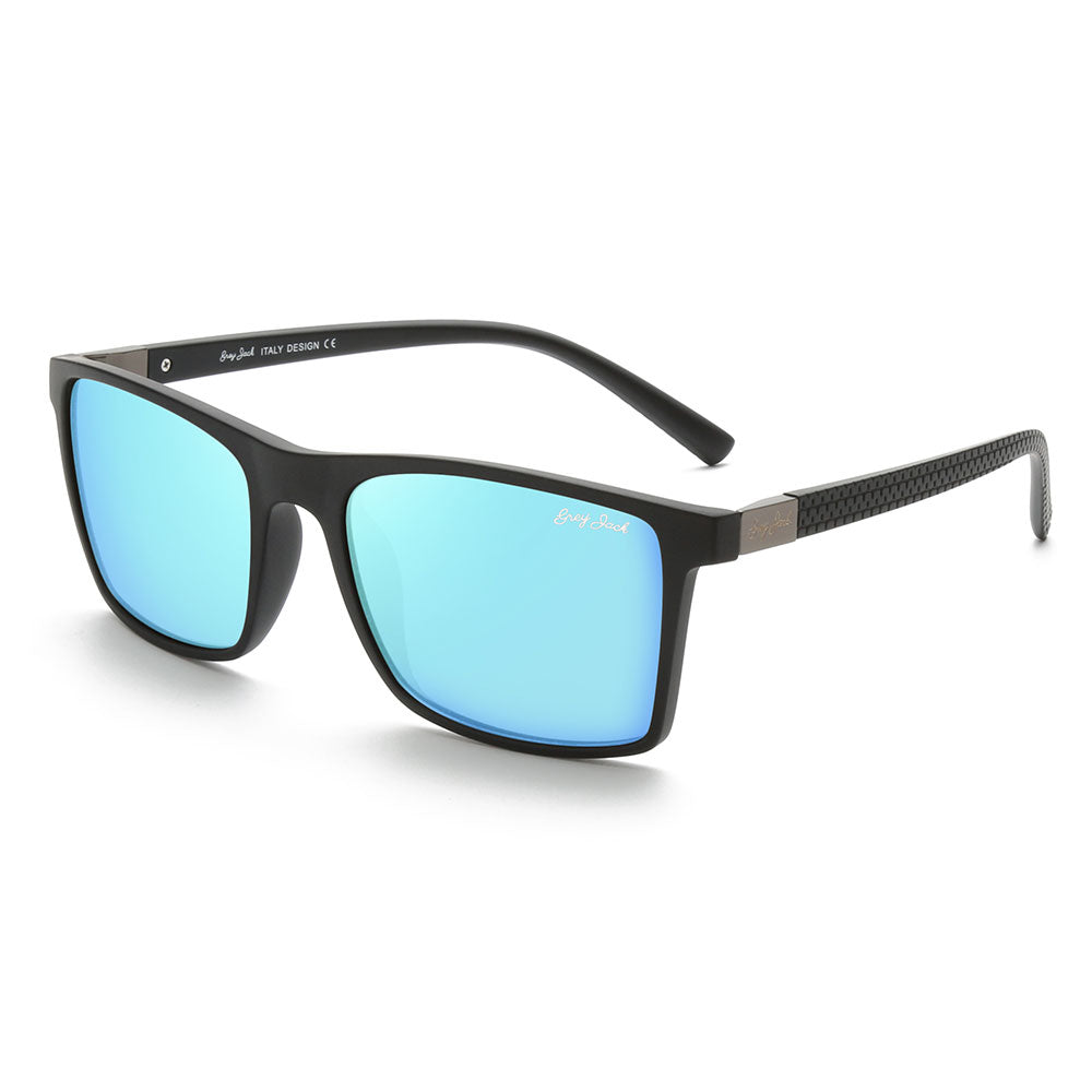 Matte Black Gun Frame Ice Blue Lens