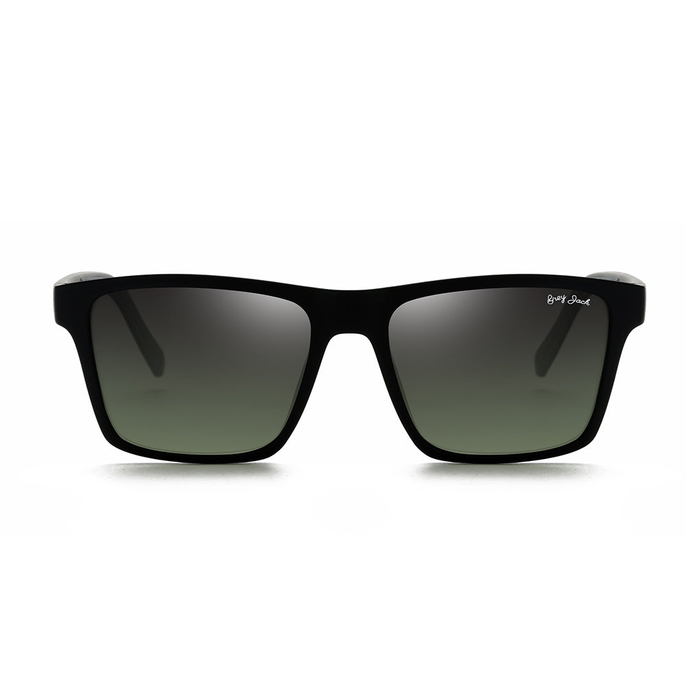 Matte Black Frame Double Green Lens
