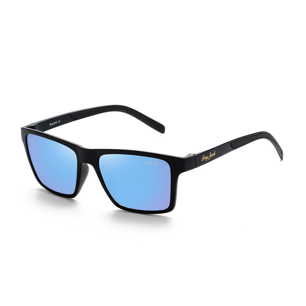 Matte Black Frame Aqua Lens