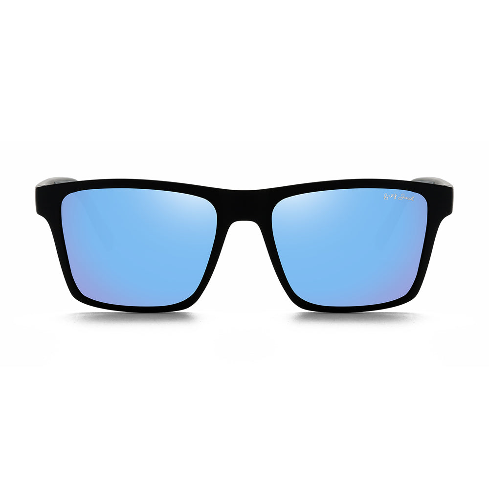 Matte Black Frame Aqua Lens