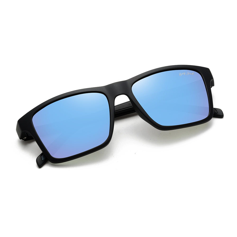 Matte Black Frame Aqua Lens