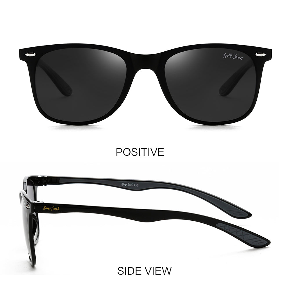 Shiny Black Frame Black Lens