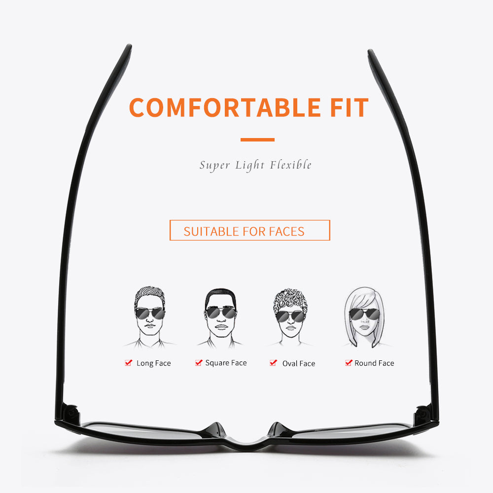 Shiny Black Frame Black Lens