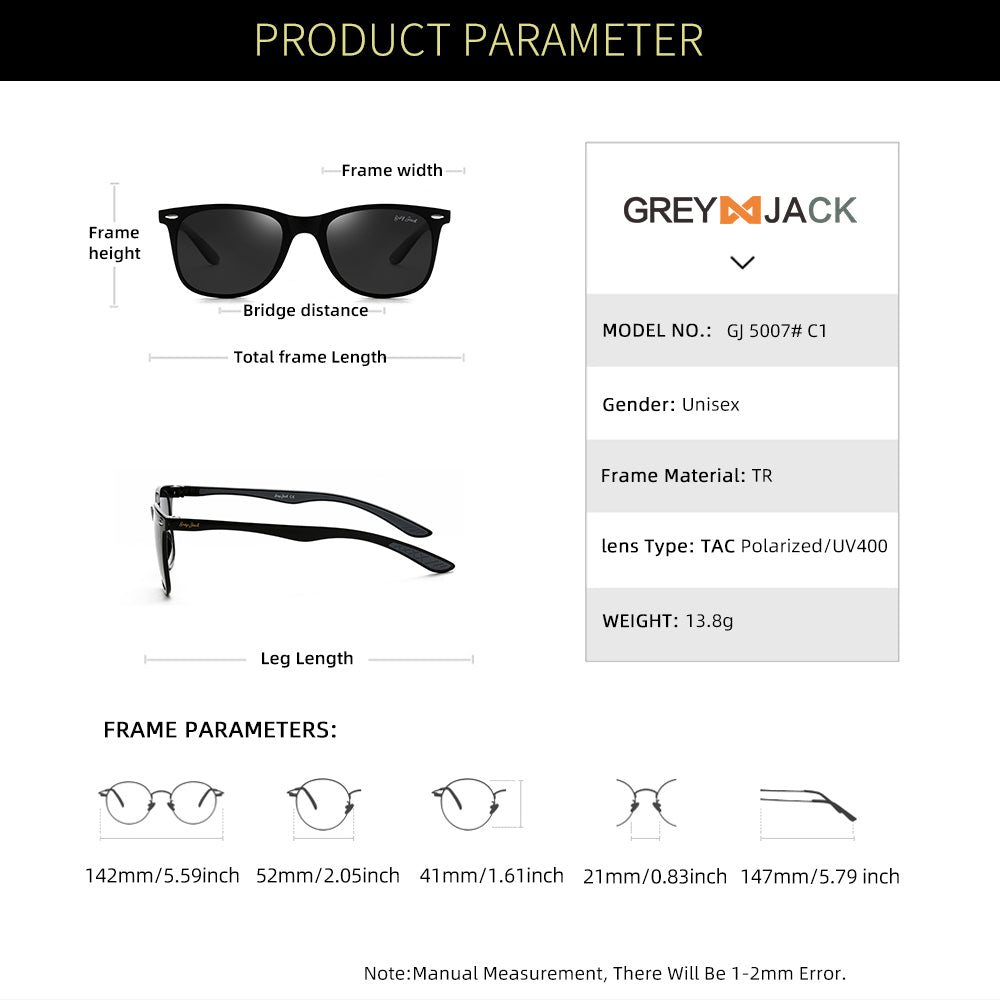 Shiny Black Frame Black Lens