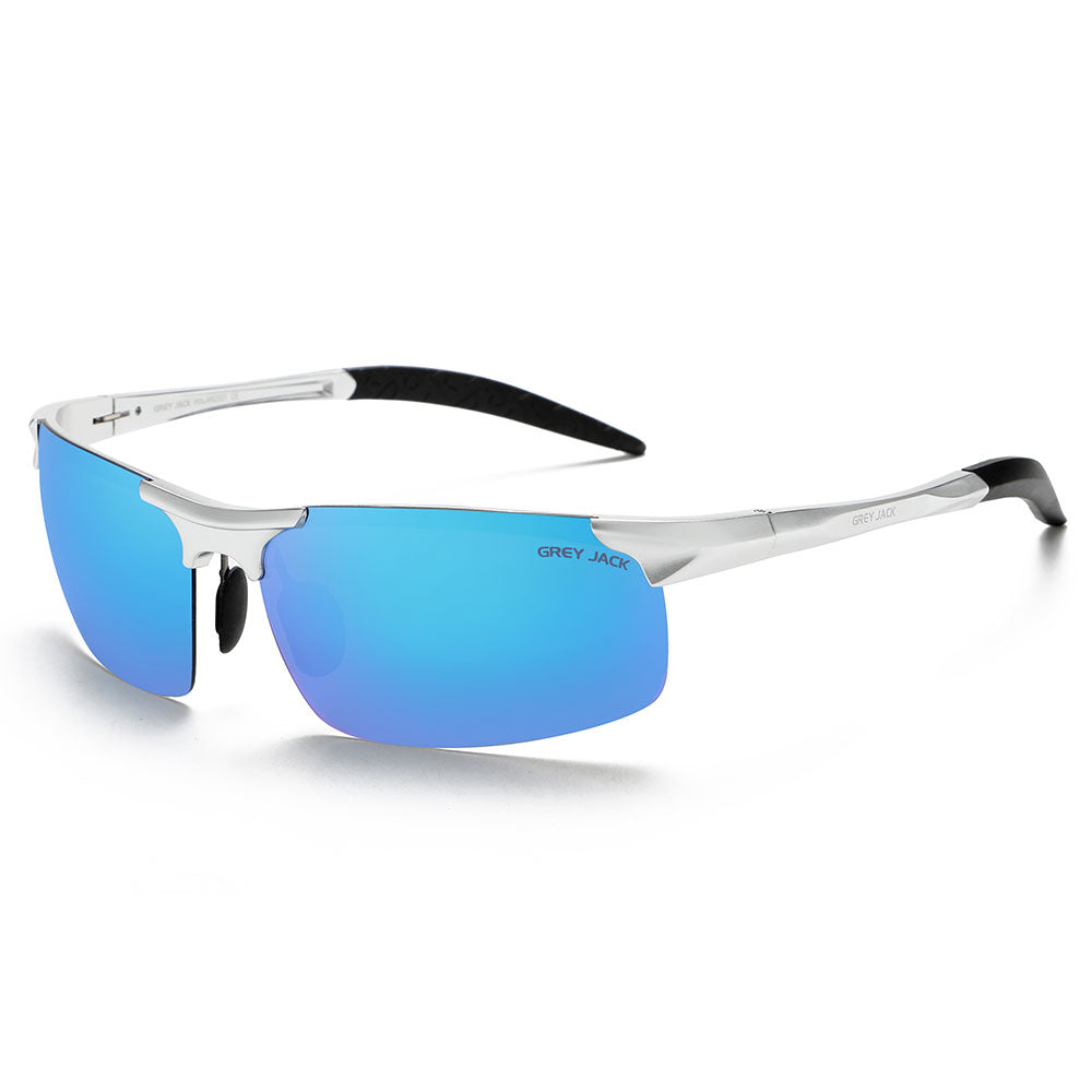 Silver Frame Ice Blue Lens