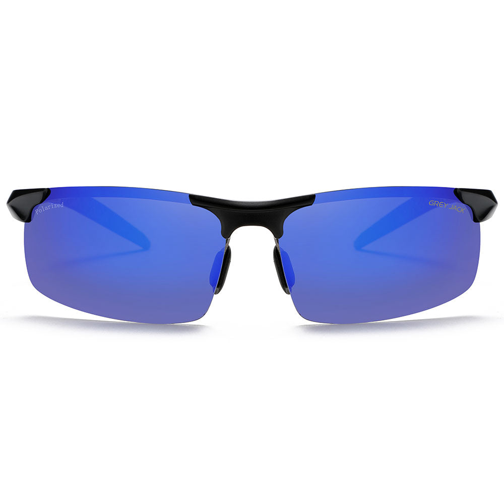 Black Frame Blue Lens